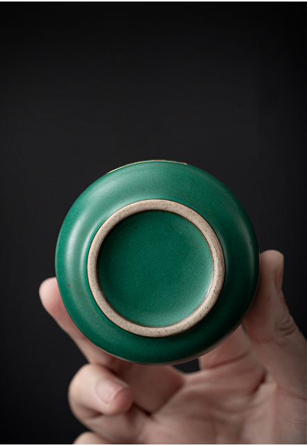 Filiżanka do herbaty CHANSHOVA 100ml, styl retro zielony kociak, ręcznie robiona, chińska porcelana H651 - Wianko - 7