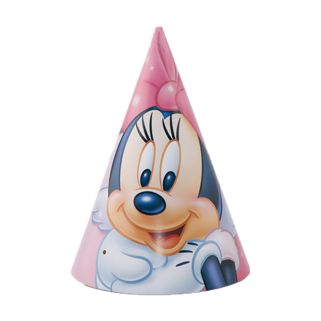 Różowa kreskówka Myszka Miki i Minnie - urodziny dekoracje jednorazowe: kubek, spodek, tkanki, słomki - Wianko - 6
