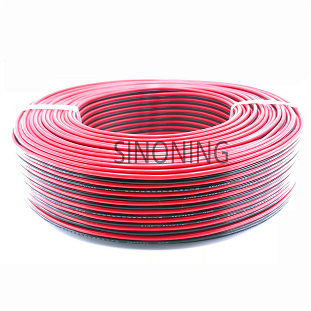 Drut dwurdzeniowy do elektryczności o długości 1 m, wykonany z czystej miedzi w kolorach czerwonym i czarnym - Wianko - 5