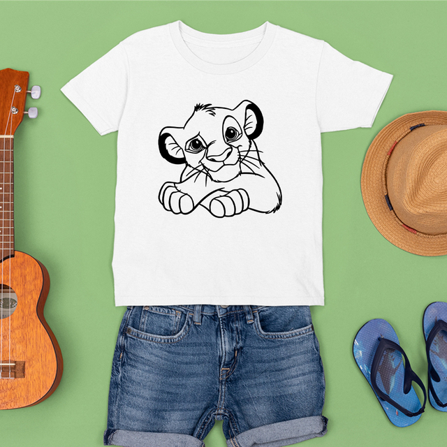 Koszulka Disney HAKUNA MATATA dla dzieci z grafiką alfabetu - Wianko - 13