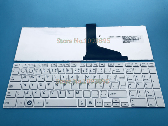Nowa czeska klawiatura do laptopa Toshiba L850 L850D P850 L855D L870D – dostęp do kanałów satelitarnych, kolor biały - Wianko - 1