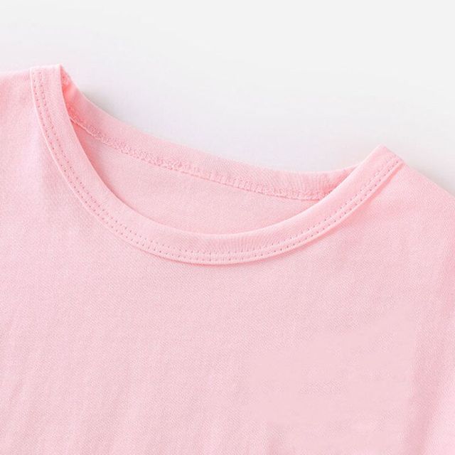 2021 Koszulka dziecięca różowa Panda T dla chłopców i dziewczynek z krótkim rękawem - Casual - Wianko - 24
