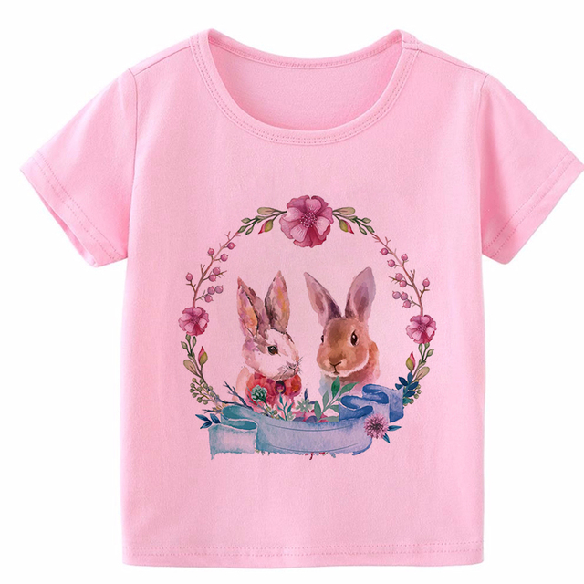 2021 Koszulka dziecięca różowa Panda T dla chłopców i dziewczynek z krótkim rękawem - Casual - Wianko - 17