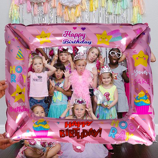 Jednorożec ramka fotobudki z balonami i dekoracjami dla dzieci i Baby Shower - Wianko - 2