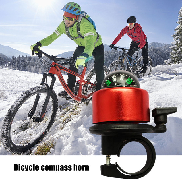 Dzwonek rowerowy wysokiej jakości, górski rower z kompasem, aluminium - Wianko - 9