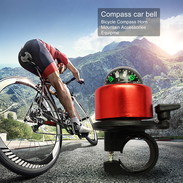 Dzwonek rowerowy wysokiej jakości, górski rower z kompasem, aluminium - Wianko - 12