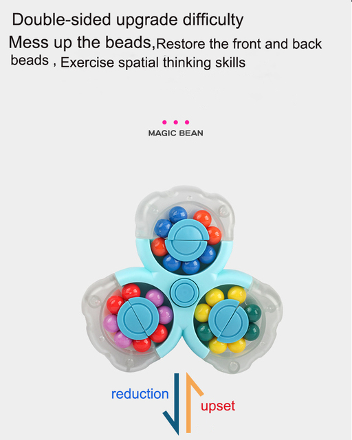 Magiczna kostka obracająca się w trójkącie do dekompresji i stresu palców - zabawka dla dzieci i trening mózgu - Wianko - 6