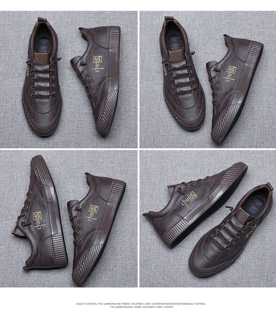 Nowe męskie buty Vulcanize na jesień 2021 - brytyjski styl, gumowa podeszwa, chińska technika szycia - Wianko - 17