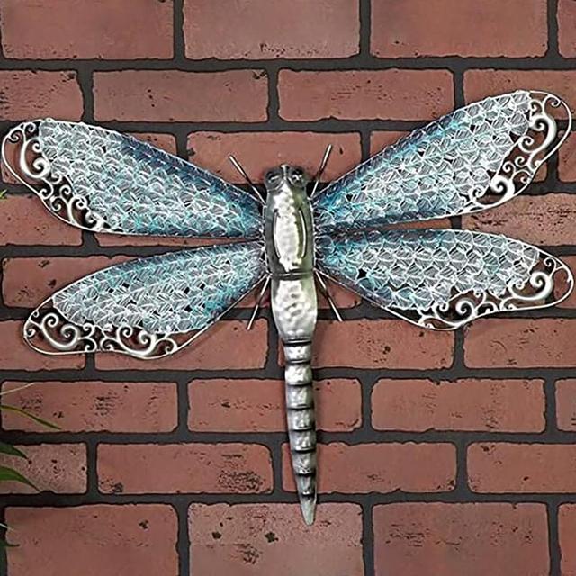 Dekoracyjny metalowy motyl do powieszenia - symulacja rzemiosła, zewnętrzna i wewnętrzna dekoracja ścian, ornament domowy - Wianko - 10