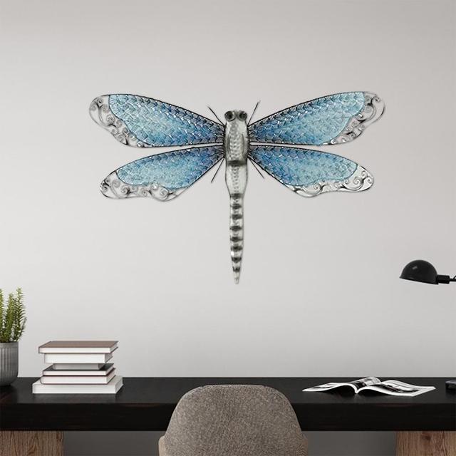 Dekoracyjny metalowy motyl do powieszenia - symulacja rzemiosła, zewnętrzna i wewnętrzna dekoracja ścian, ornament domowy - Wianko - 8