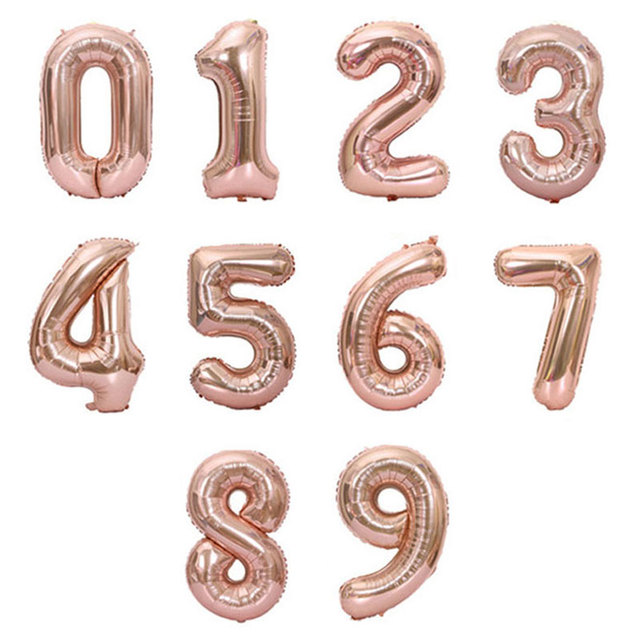 Duża folia balonowa w kształcie cyfry 32 Cal | Dekoracje na przyjęcie urodzinowe dla dzieci - Wianko - 4