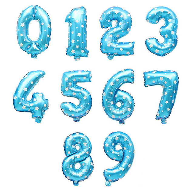Duża folia balonowa w kształcie cyfry 32 Cal | Dekoracje na przyjęcie urodzinowe dla dzieci - Wianko - 7
