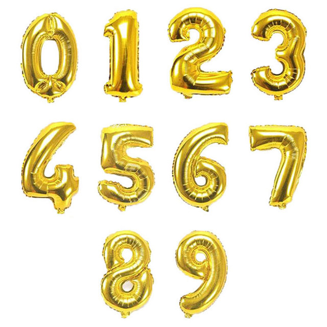 Duża folia balonowa w kształcie cyfry 32 Cal | Dekoracje na przyjęcie urodzinowe dla dzieci - Wianko - 6
