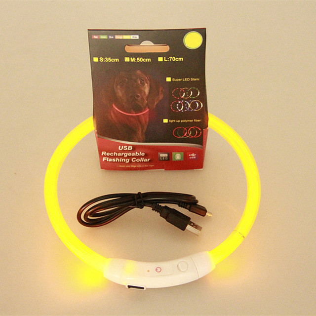 Akumulatorowa obroża dla psa LED Band z oświetleniem, wodoodporna i migająca - Wianko - 1