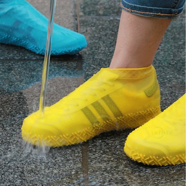 Kalosze silikonowe, wodoodporna obudowa, antypoślizgowe pokrowce na buty, unisex - Wianko - 3