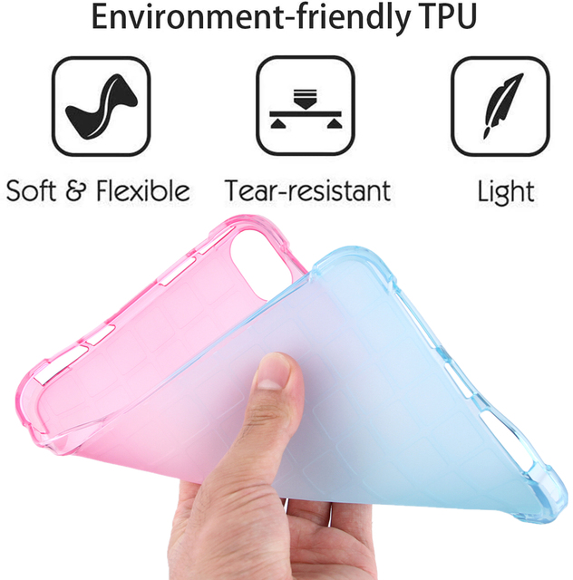 Gradientowa poduszka powietrzna do iPada mini 6 2021 - nowa tęcza, odporna na wstrząsy mini6, miękka TPU tylna okładka - Wianko - 5