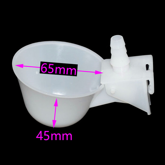 Automatyczny kubek do picia dla ptaków kurczaków, 2 sztuki, 8 mm - 12 mm, z tworzywa sztucznego - Wianko - 9