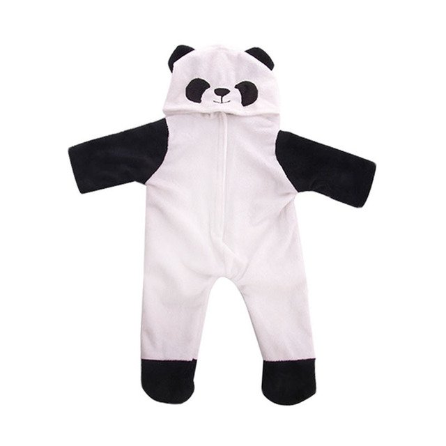 Ubranka dla lalki - buty jednorożec, panda, królik, Elsa - sukienka dla 18-calowej lalki American Girl i 43 cm noworodka - Wianko - 5