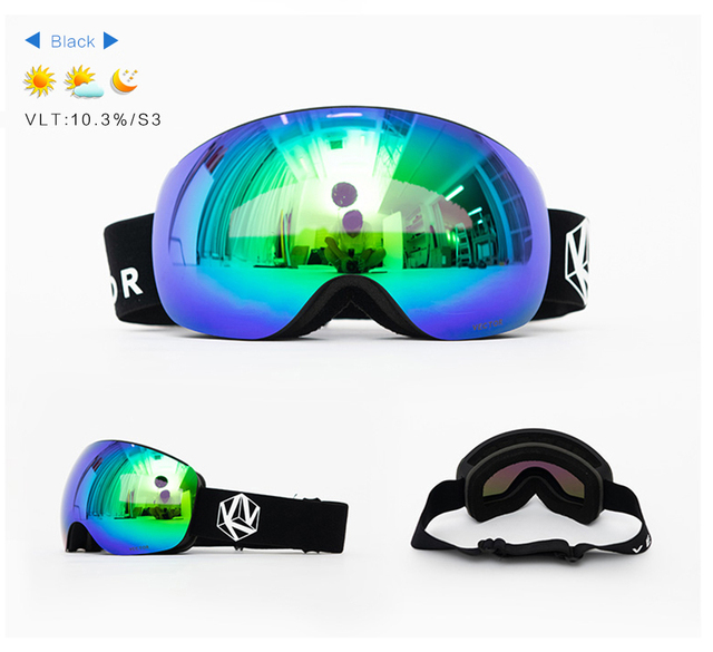 Okulary narciarskie VECTOR z podwójną warstwą UV400, antyfogiem, dużymi maskami i profesjonalnymi okularami do narciarstwa i snowboardu dla mężczyzn i kobiet - Wianko - 26