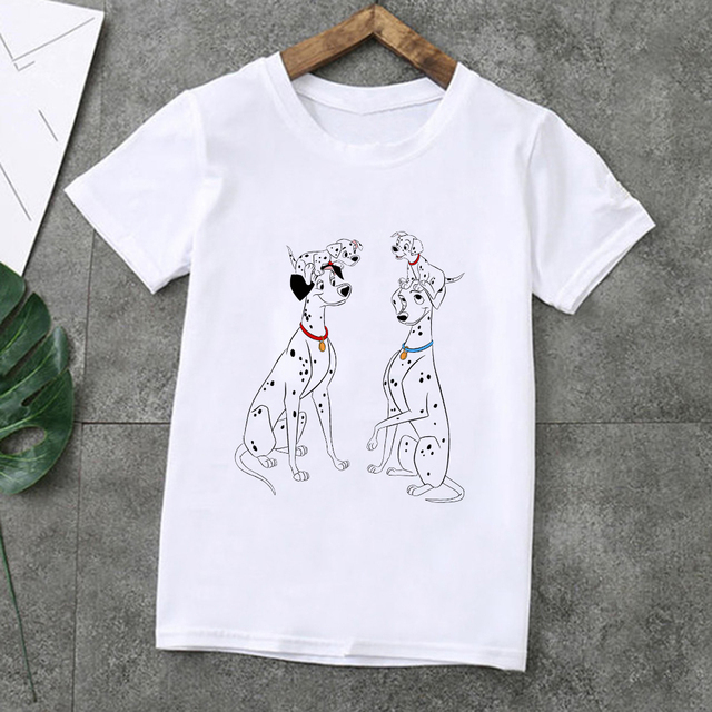 Little Spotted Dogs - koszulka dziecięca z grafiką 101 dalmatyńczyków i krótkimi rękawami dla rodzeństwa- Family Look - Wianko - 14