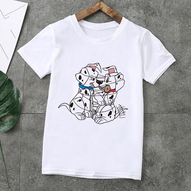 Little Spotted Dogs - koszulka dziecięca z grafiką 101 dalmatyńczyków i krótkimi rękawami dla rodzeństwa- Family Look - Wianko - 15