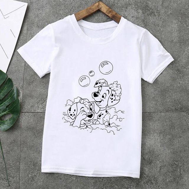 Little Spotted Dogs - koszulka dziecięca z grafiką 101 dalmatyńczyków i krótkimi rękawami dla rodzeństwa- Family Look - Wianko - 9