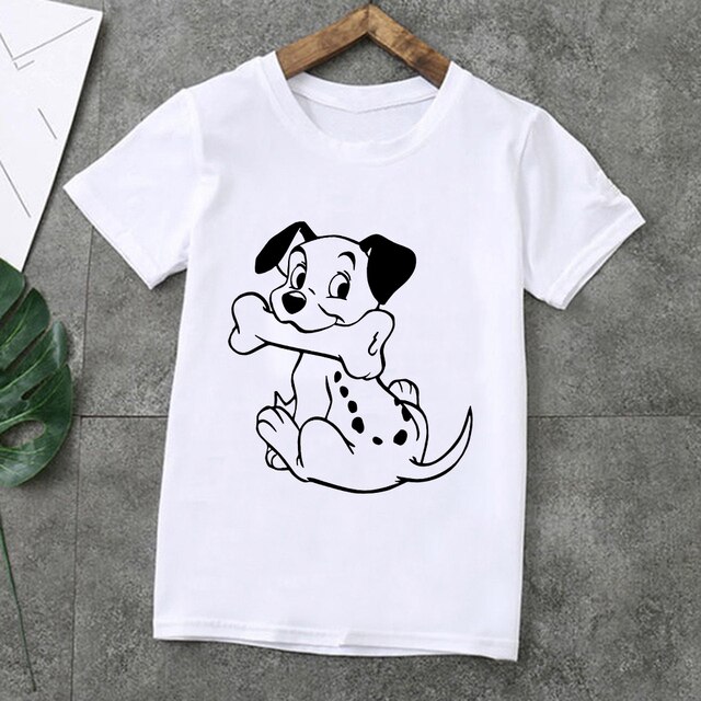 Little Spotted Dogs - koszulka dziecięca z grafiką 101 dalmatyńczyków i krótkimi rękawami dla rodzeństwa- Family Look - Wianko - 4
