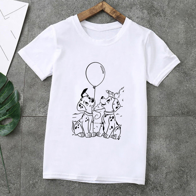 Little Spotted Dogs - koszulka dziecięca z grafiką 101 dalmatyńczyków i krótkimi rękawami dla rodzeństwa- Family Look - Wianko - 6