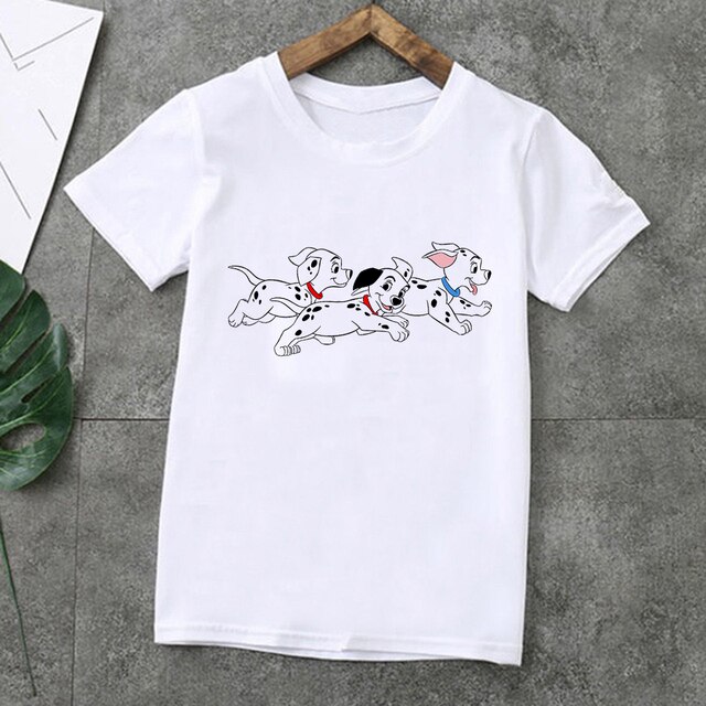 Little Spotted Dogs - koszulka dziecięca z grafiką 101 dalmatyńczyków i krótkimi rękawami dla rodzeństwa- Family Look - Wianko - 7