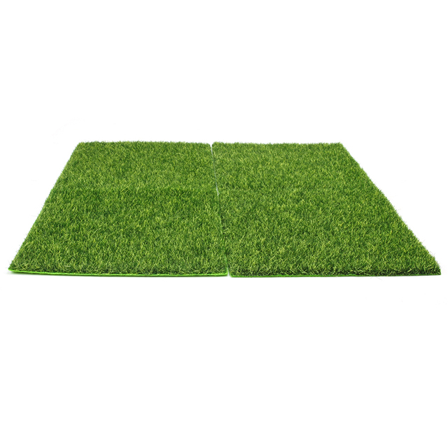 Mata sztucznej trawy zielona, 4 sztuki, dekoracja krajobrazu domowego - Wianko - 6