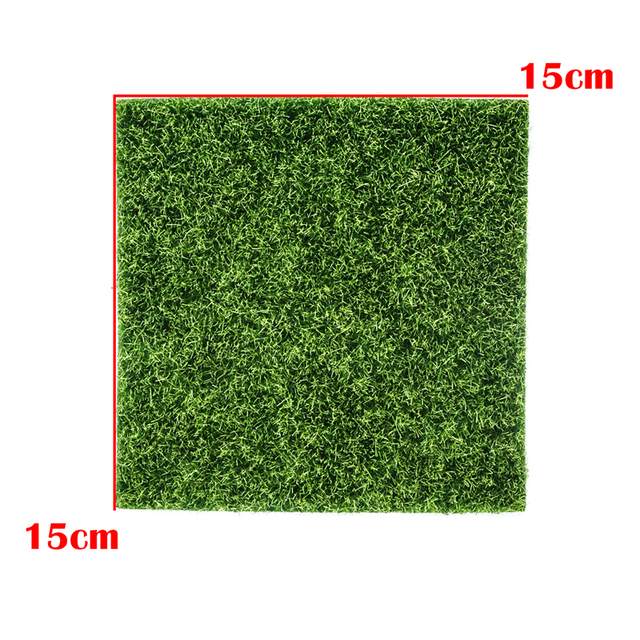 Mata sztucznej trawy zielona, 4 sztuki, dekoracja krajobrazu domowego - Wianko - 8