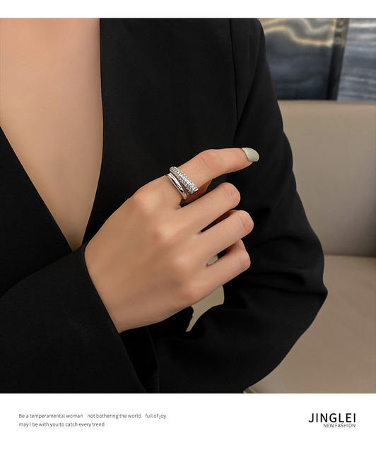 Pierścień złoty gotycki, otwierany, klasyczny, modny dla kobiety 2021 - Wianko - 9