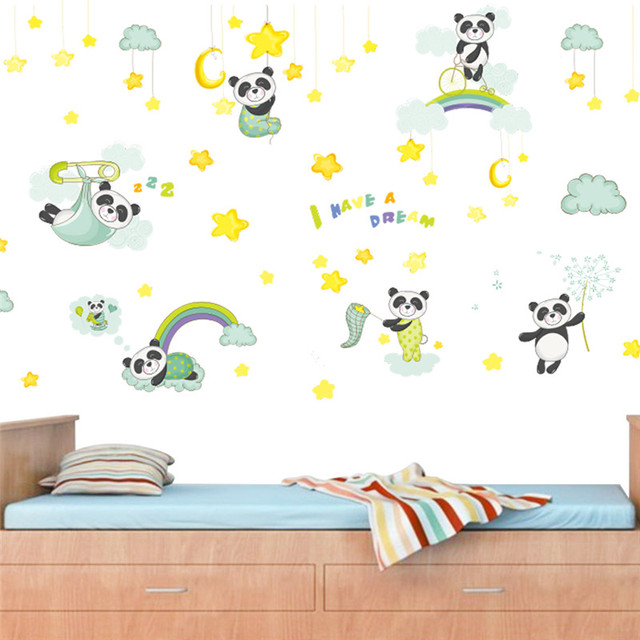Naklejki ścienne - Sen księżyc chmura gwiazda: dekoracyjne cytaty na sypialnię dziecięcą - Wianko - 8