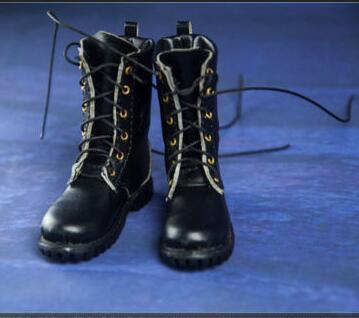 1/6 figure of women's military boots FA-18-04, with fixed inserts for dolls in military attire - Wianko - 6