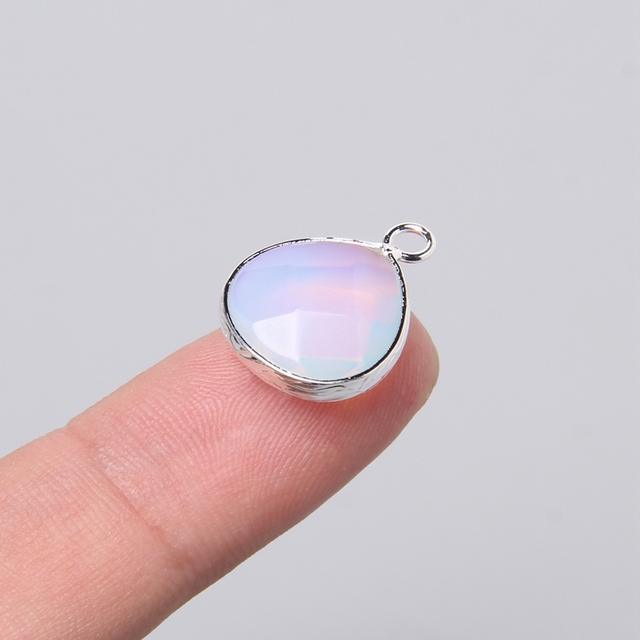 Opal kolczyki z naturalnego różowego kwarcu Aventurine w zestawie 3 sztuk - biżuteria do samodzielnego wykonania naszyjników dla kobiet - Wianko - 21