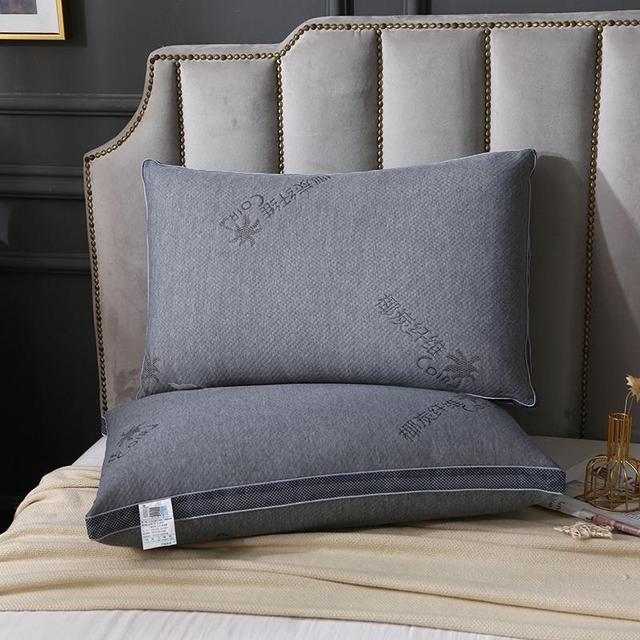 Poduszka podróżna: Miękka i elastyczna poduszka dzianinowa z oddychającego włókna dla dobrego snu w domu i hotelu - Wianko - 1