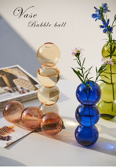 Szklany wazon kwiat dekoracyjny do domu - nowoczesna stołowa dekoracja salonu - Terrarium Nordic - prezenty - Wianko - 2
