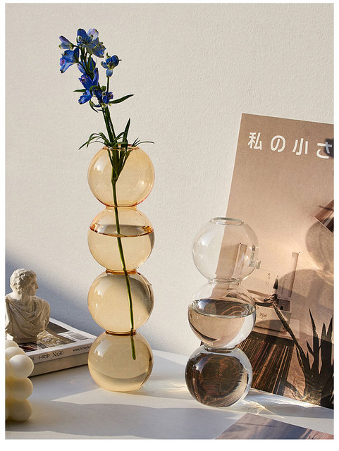 Szklany wazon kwiat dekoracyjny do domu - nowoczesna stołowa dekoracja salonu - Terrarium Nordic - prezenty - Wianko - 13