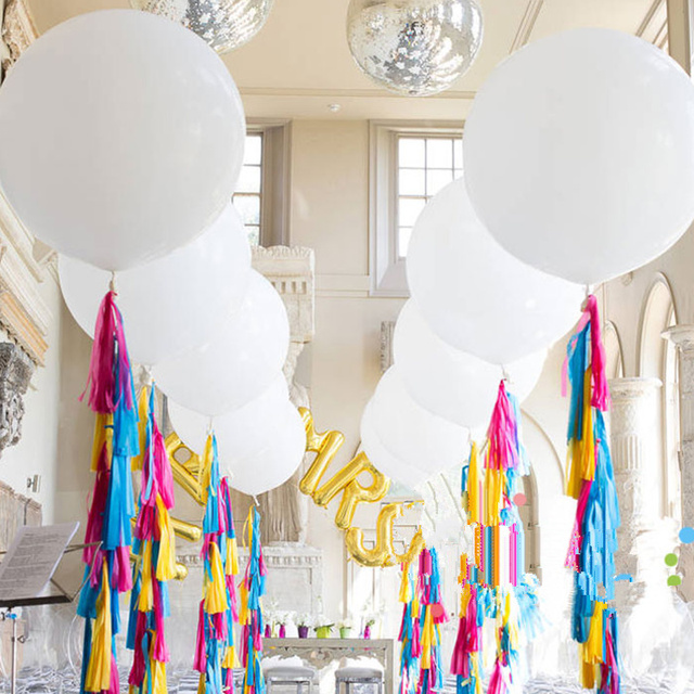 Duże balony lateksowe gigantyczne 10 sztuk 90cm 36 Cal na sesję zdjęciową, urodziny, wesele, festiwal, wydarzenie, karnawał - Wianko - 8