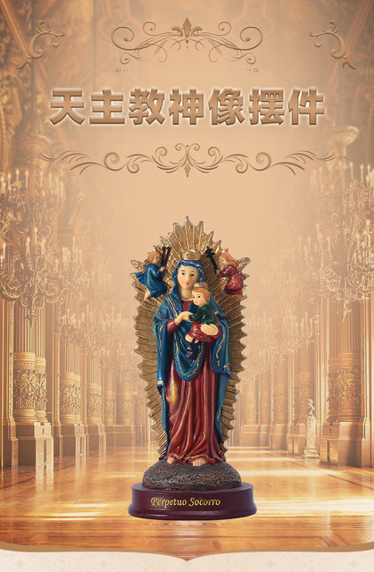 Posąg świętej rodziny z relikwiami kościoła katolickiego i prawosławnymi ikonami - Wianko - 1