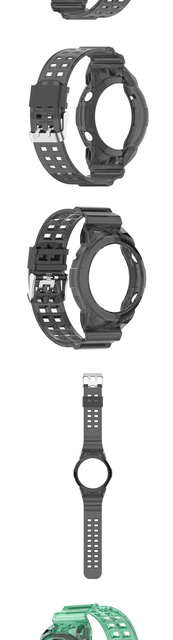 Silikonowy pasek do zegarka Huawei GT2 46MM - przezroczysty, lodowy, sportowy, wymienny - Wianko - 5