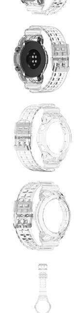 Silikonowy pasek do zegarka Huawei GT2 46MM - przezroczysty, lodowy, sportowy, wymienny - Wianko - 2