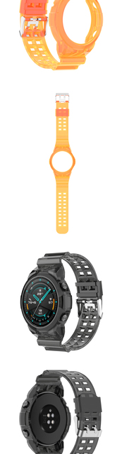 Silikonowy pasek do zegarka Huawei GT2 46MM - przezroczysty, lodowy, sportowy, wymienny - Wianko - 4