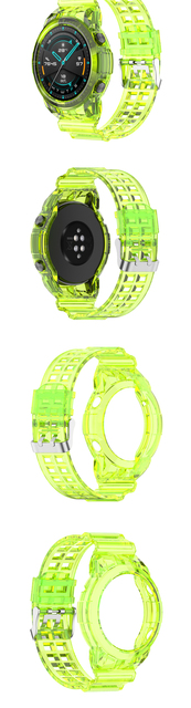 Silikonowy pasek do zegarka Huawei GT2 46MM - przezroczysty, lodowy, sportowy, wymienny - Wianko - 8