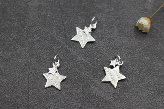 Charm Emith Fla 925 Sterling srebrne z gwiazdkami - autentyczny wisiorek do bransoletki DIY - Wianko - 6