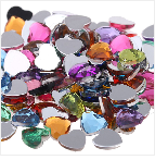 Koraliki akrylowe z kryształkami, 100-30 sztuk, różne rozmiary 5*10mm-7*15mm, kolorowy koń, kształt kamienie, idealne do DIY ubrań i rzemiosła - Wianko - 4