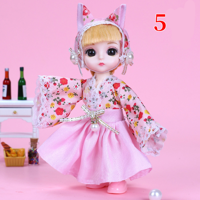 Sukienka garnitur dla lalki Fashion Doll Cartoon Ob11 1/12 - akcesoria do kospleju dla dziewczynki - Wianko - 7