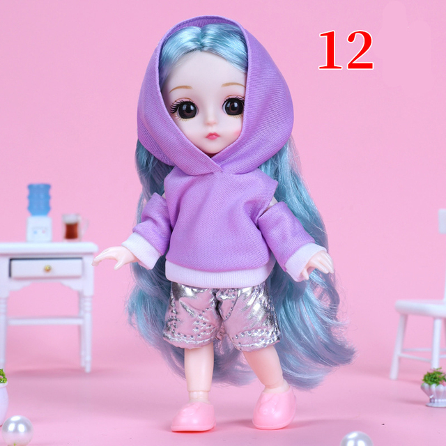 Sukienka garnitur dla lalki Fashion Doll Cartoon Ob11 1/12 - akcesoria do kospleju dla dziewczynki - Wianko - 14