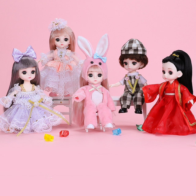 Sukienka garnitur dla lalki Fashion Doll Cartoon Ob11 1/12 - akcesoria do kospleju dla dziewczynki - Wianko - 1