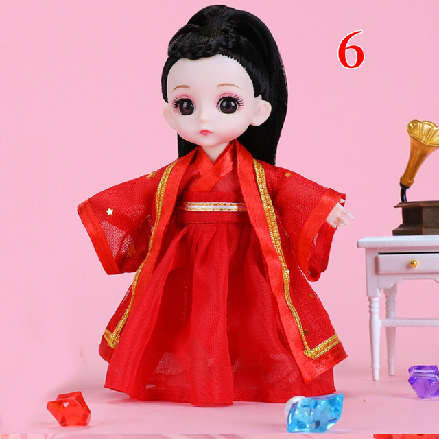 Sukienka garnitur dla lalki Fashion Doll Cartoon Ob11 1/12 - akcesoria do kospleju dla dziewczynki - Wianko - 8